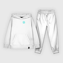 Костюм хлопковый детский Скандинавский компас из рун вегвизир, цвет: белый