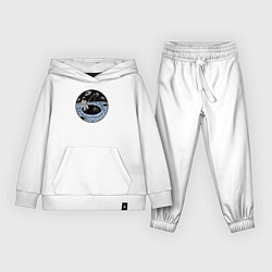 Костюм хлопковый детский Космическая рыбалочка, цвет: белый
