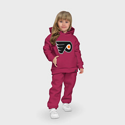 Детский костюм оверсайз Philadelphia Flyers, цвет: маджента — фото 2