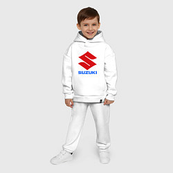 Детский костюм оверсайз Suzuki, цвет: белый — фото 2