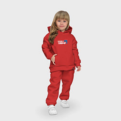 Детский костюм оверсайз Donald Trump Logo, цвет: красный — фото 2
