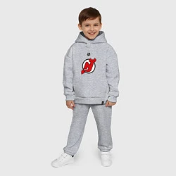 Детский костюм оверсайз New Jersey Devils: Kovalchuk 17, цвет: меланж — фото 2
