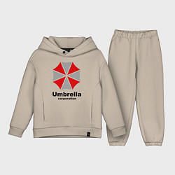 Детский костюм оверсайз Umbrella corporation, цвет: миндальный