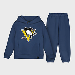Детский костюм оверсайз Pittsburgh Penguins, цвет: тёмно-синий