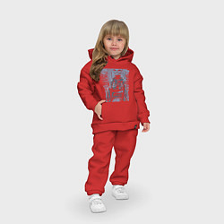 Детский костюм оверсайз Кукрыниксы: Артист, цвет: красный — фото 2