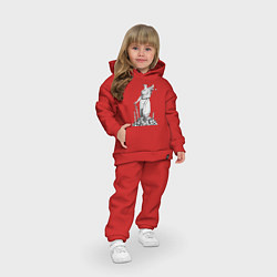 Детский костюм оверсайз Фемида на костях, цвет: красный — фото 2