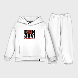 Детский костюм оверсайз Bon Jovi: Nice day, цвет: белый