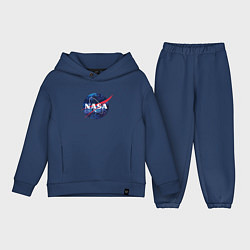 Детский костюм оверсайз NASA: Cosmic Logo, цвет: тёмно-синий