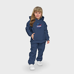 Детский костюм оверсайз NASA: Cosmic Logo, цвет: тёмно-синий — фото 2