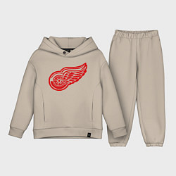 Детский костюм оверсайз Detroit Red Wings: Pavel Datsyuk, цвет: миндальный