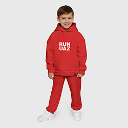 Детский костюм оверсайз Run UAZ, цвет: красный — фото 2