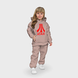 Детский костюм оверсайз Atari, цвет: пыльно-розовый — фото 2
