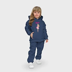 Детский костюм оверсайз Барби на прогулке, цвет: тёмно-синий — фото 2