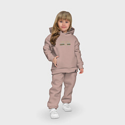Детский костюм оверсайз GUSSI Brand, цвет: пыльно-розовый — фото 2