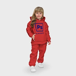 Детский костюм оверсайз Photoshop, цвет: красный — фото 2