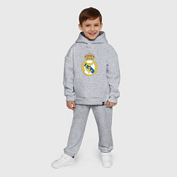 Детский костюм оверсайз Real Madrid FC, цвет: меланж — фото 2