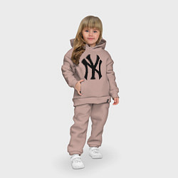 Детский костюм оверсайз New York Yankees, цвет: пыльно-розовый — фото 2