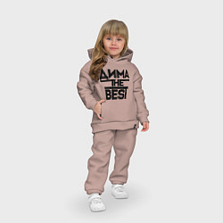Детский костюм оверсайз Дима the best, цвет: пыльно-розовый — фото 2