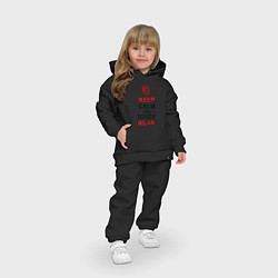 Детский костюм оверсайз Keep Calm & Forza Milan, цвет: черный — фото 2
