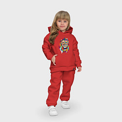 Детский костюм оверсайз Lion Art, цвет: красный — фото 2