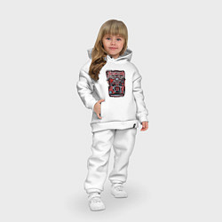 Детский костюм оверсайз Metallica: Robot Style, цвет: белый — фото 2