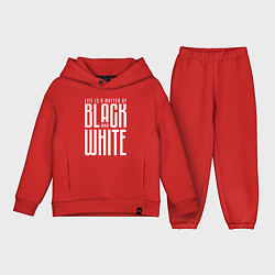 Детский костюм оверсайз Juventus: Black & White, цвет: красный