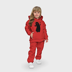 Детский костюм оверсайз Приведение, цвет: красный — фото 2