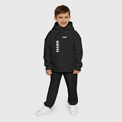 Детский костюм оверсайз MASS EFFECT N7, цвет: черный — фото 2