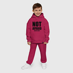 Детский костюм оверсайз Not Afraid, цвет: маджента — фото 2