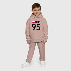 Детский костюм оверсайз RUS 95, цвет: пыльно-розовый — фото 2