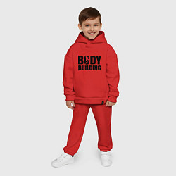 Детский костюм оверсайз Bodybuilding, цвет: красный — фото 2