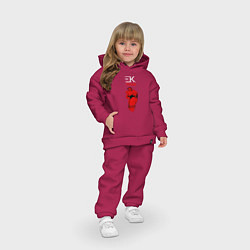 Детский костюм оверсайз ЕГОР КРИД, цвет: маджента — фото 2