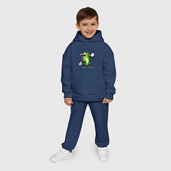 Детский костюм оверсайз Sonic Crocodile, цвет: тёмно-синий — фото 2