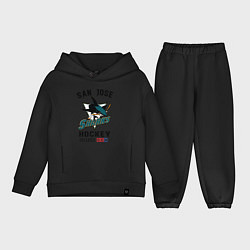 Детский костюм оверсайз SAN JOSE SHARKS, цвет: черный