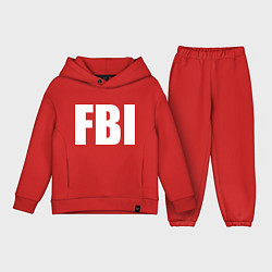 Детский костюм оверсайз FBI, цвет: красный