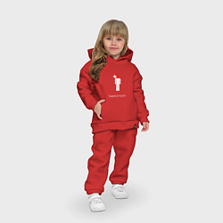 Детский костюм оверсайз Самоконтроль, цвет: красный — фото 2