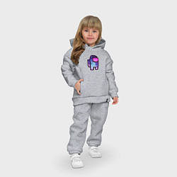Детский костюм оверсайз Among us Galaxy edition, цвет: меланж — фото 2