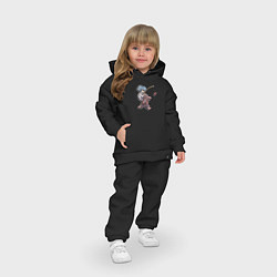 Детский костюм оверсайз Рак и Кун, цвет: черный — фото 2
