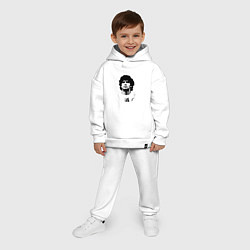 Детский костюм оверсайз Диего Марадона, цвет: белый — фото 2