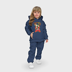 Детский костюм оверсайз Санта Рокер, цвет: тёмно-синий — фото 2