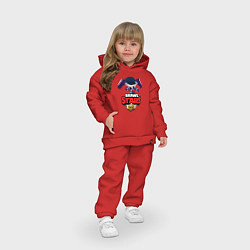 Детский костюм оверсайз Brawl Stars Эдгар, цвет: красный — фото 2