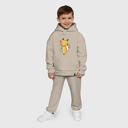 Детский костюм оверсайз Bananachu, цвет: миндальный — фото 2