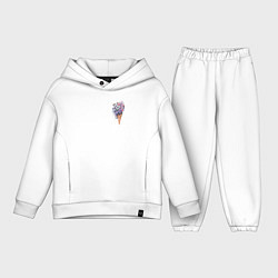 Детский костюм оверсайз Цветочное мороженое