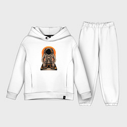 Детский костюм оверсайз Космонавт диджей - cosmo DJ, цвет: белый