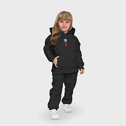 Детский костюм оверсайз Домашняя форма Гарри Кейна, цвет: черный — фото 2