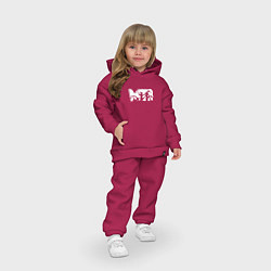 Детский костюм оверсайз МТБ MTB, цвет: маджента — фото 2