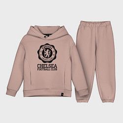 Детский костюм оверсайз Chelsea FC: Emblem, цвет: пыльно-розовый