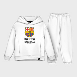 Детский костюм оверсайз Barcelona Football Club, цвет: белый