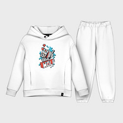 Детский костюм оверсайз Майнкрафт Волк, Minecraft Wolf