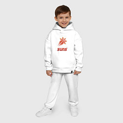 Детский костюм оверсайз Suns Basketball, цвет: белый — фото 2